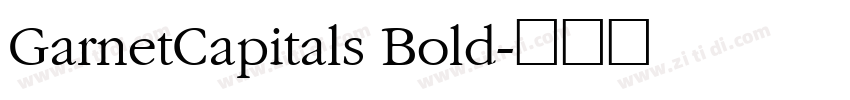 GarnetCapitals Bold字体转换